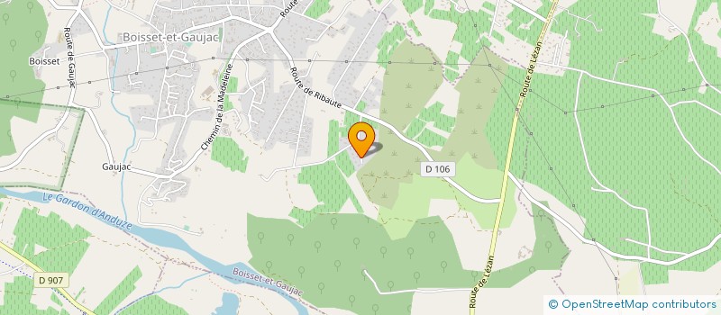 localisation de l'entreprise BUREAUTIQUE DES CEVENNES  BOISSET-ET-GAUJAC