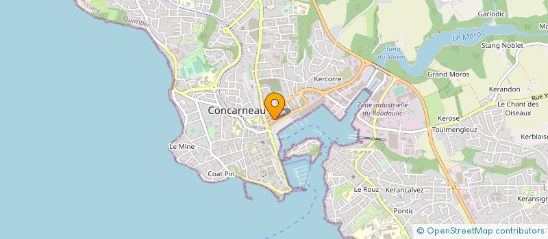 localisation de l'entreprise BUREAUTIQUE DIFFUSION à CONCARNEAU