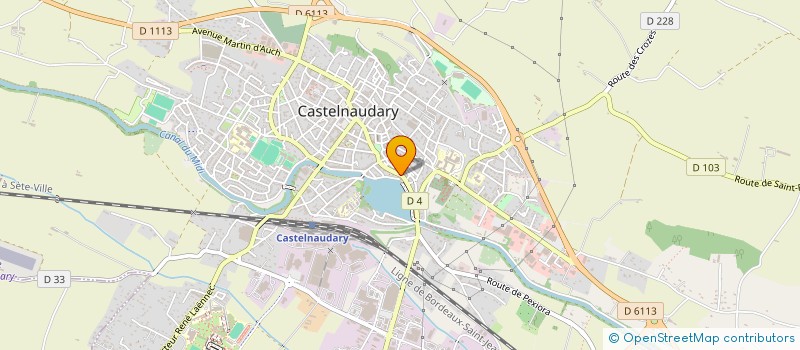 localisation de l'entreprise BUREAUTIQUE DU LAURAGAIS  CASTELNAUDARY