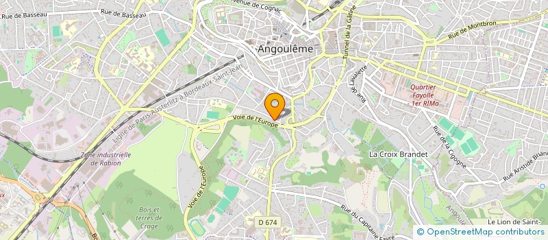 localisation de l'entreprise BUREAUTIQUE ET INFORMATIQUE à ANGOULEME