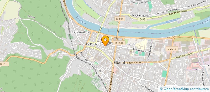 localisation de l'entreprise BUREAUTIQUE IMP à ELBEUF