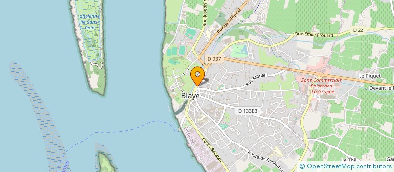 localisation de l'entreprise BUREAUTIQUE JAUFRE  RUDEL SARL à BLAYE