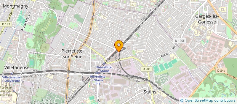 localisation de l'entreprise BUREAUTIQUE PLUS à PIERREFITTE-SUR-SEINE