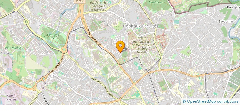 localisation de l'entreprise BUREAUTIQUE RELAIS à MONTPELLIER