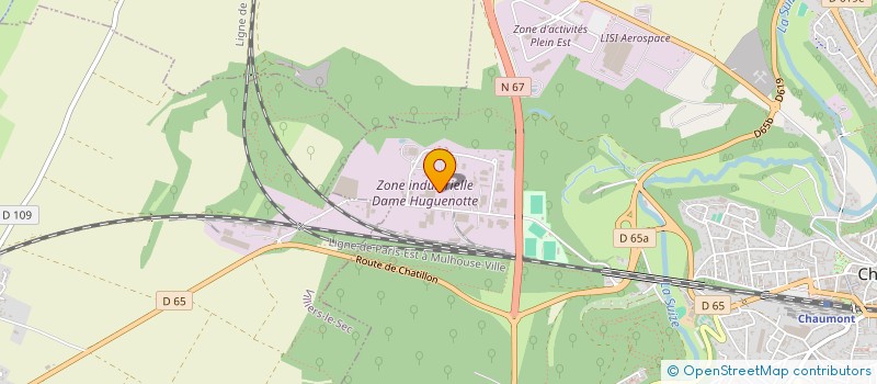 localisation de l'entreprise BUREAUTIQUE REPROGRAPHIE DIFFUSION à CHAUMONT