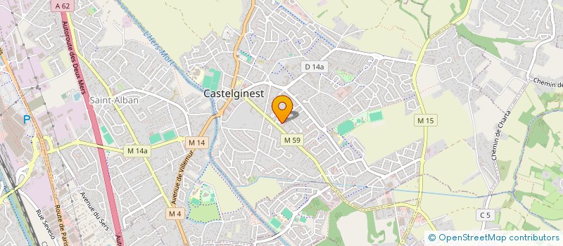 localisation de l'entreprise BUREAUTIQUE REPROGRAPHIE MAINTENANCE  CASTELGINEST