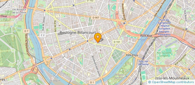 localisation de l'entreprise BUREAUTIQUE SERVICE PLUS à BOULOGNE-BILLANCOURT
