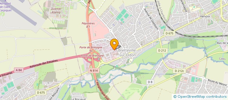 localisation de l'entreprise BUREAUTIQUE SERVICES ET IMPRESSION  BRETTEVILLE-SUR-ODON