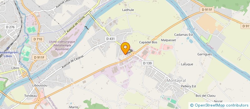 localisation de l'entreprise BUREAUTIQUE SOLUTIONS D'IMPRESSIONS à MONTAYRAL