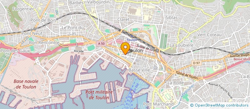 localisation de l'entreprise BUREAUTIQUE TECHNIQUE SERVICE à TOULON