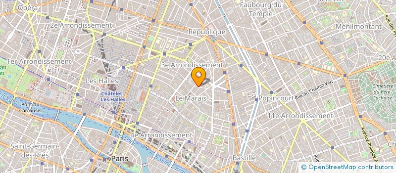 localisation de l'entreprise BUREAUTIQUE TECHNIQUE SERVICES à PARIS