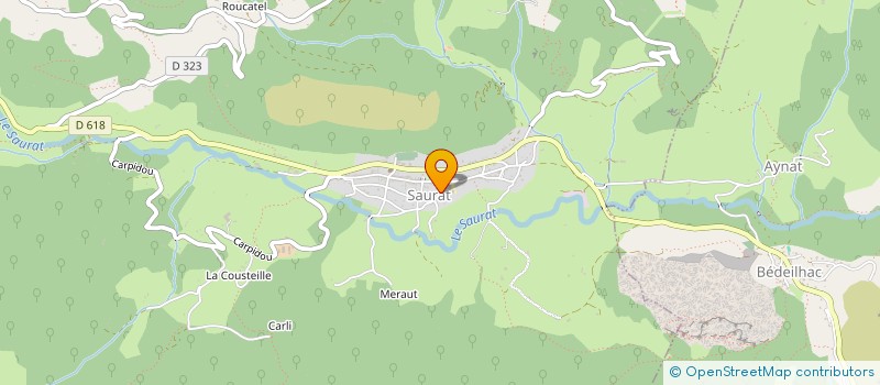 localisation de l'entreprise BUREAUX CM à SAURAT