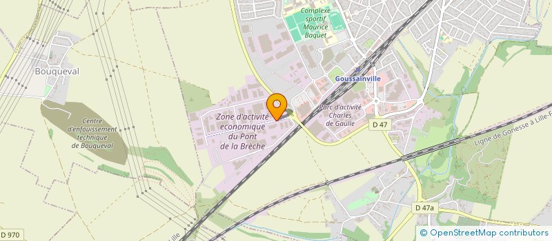 localisation de l'entreprise BUREAUX D ETUDES INDUSTRIELLES à GOUSSAINVILLE
