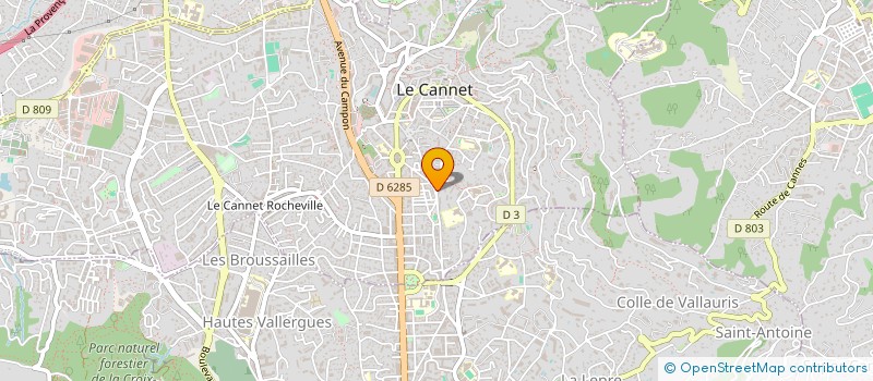 localisation de l'entreprise BUREAUX D'INFORMATIQUE ET DE GESTION à LE CANNET