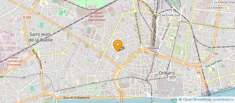 localisation de l'entreprise BUREAUX D'INGENIERIE DU VAL DE LOIRE à ORLEANS