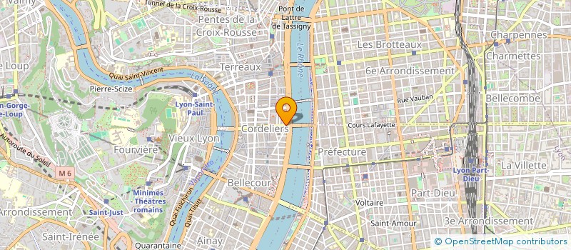 localisation de l'entreprise BUREAUX DES CORDELIERS SARL à LYON
