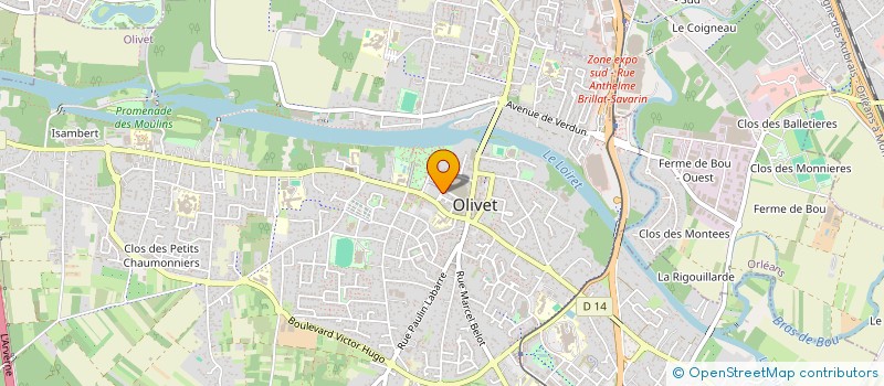 localisation de l'entreprise BUREAUX DIRECT AMENAGEMENTS à OLIVET