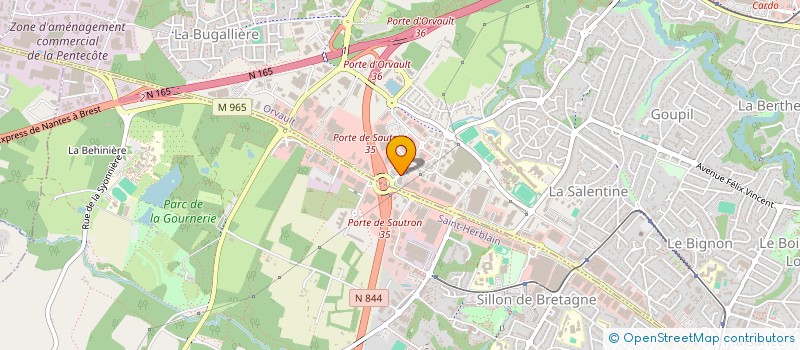 localisation de l'entreprise BUREAUX DU COEUR à ORVAULT