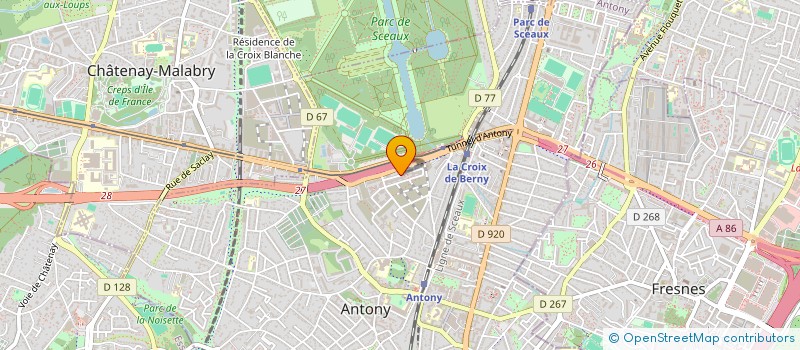 localisation de l'entreprise BUREAUX ET CIE à ANTONY
