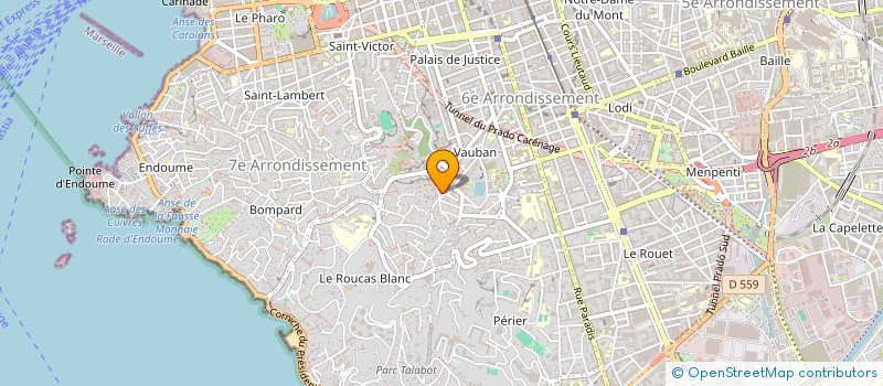 localisation de l'entreprise BUREAUX ET MACHINES à MARSEILLE