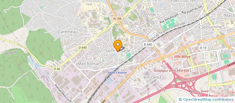 localisation de l'entreprise BUREAUX ET STRUCTURES à NIMES