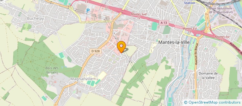 localisation de l'entreprise BUREAUX ETUDES STRUCTURES METALLIQUES  MAGNANVILLE