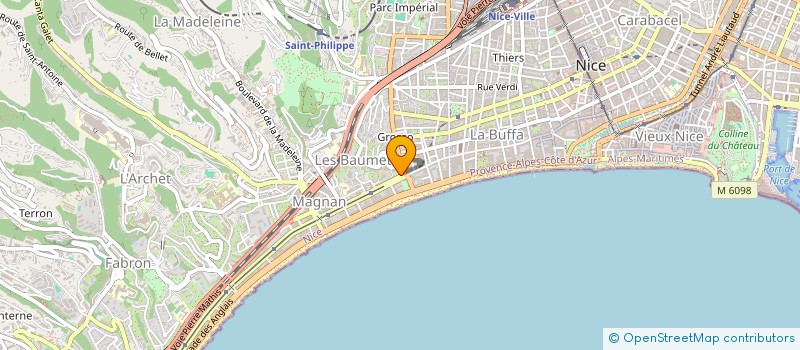 localisation de l'entreprise BUREAUX INVEST à NICE