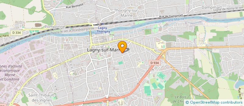 localisation de l'entreprise BUREAUX INVESTISSEMENTS PLACEMENTS  LAGNY-SUR-MARNE