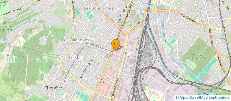 localisation de l'entreprise BUREDI à CHENOVE