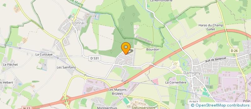localisation de l'entreprise BUREL à LONRAI