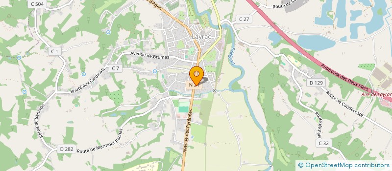 localisation de l'entreprise BURGAIN  LAYRAC