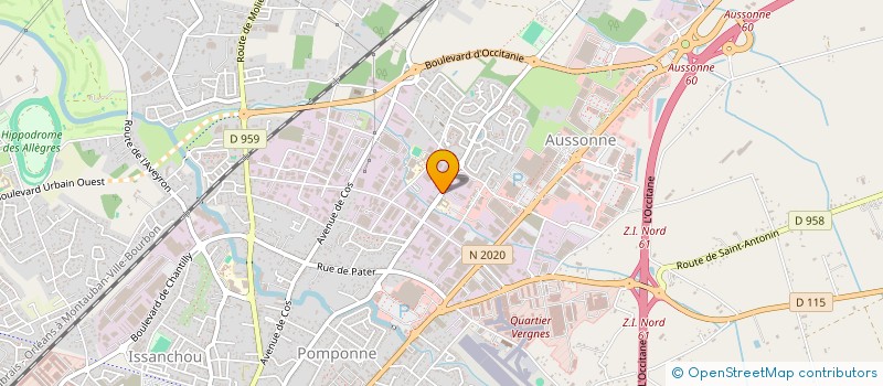 localisation de l'entreprise BURGALIERES  MONTAUBAN