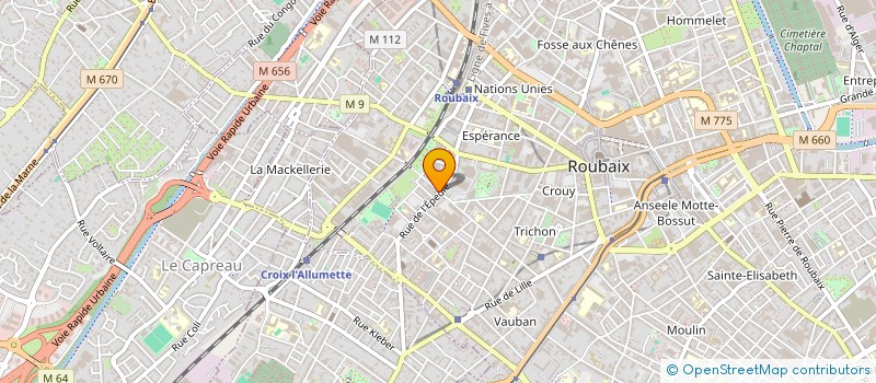 localisation de l'entreprise BURGART  ROUBAIX