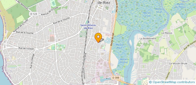 localisation de l'entreprise BURGAUD SAS à SAINT-HILAIRE-DE-RIEZ
