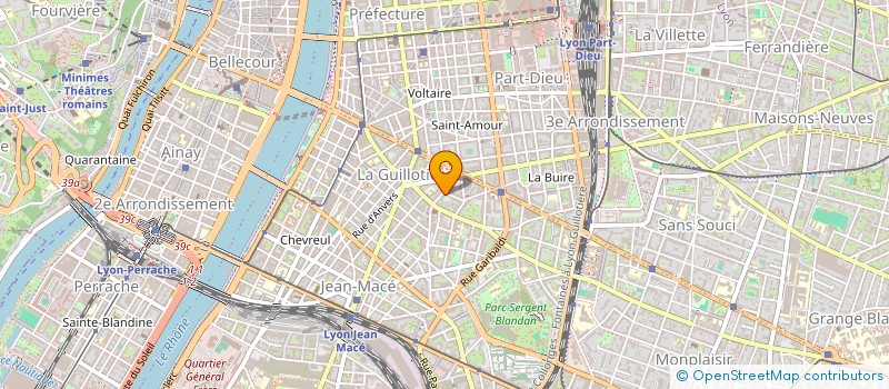 localisation de l'entreprise BURGAUD SOLE  LYON