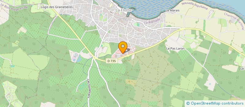 localisation de l'entreprise BURGEOT STORES à LA FLOTTE