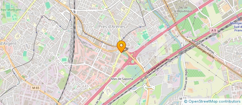 localisation de l'entreprise BURGER AVENUE 500 à MONTPELLIER