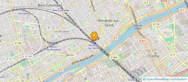 localisation de l'entreprise BURGER CHIC à ASNIERES-SUR-SEINE