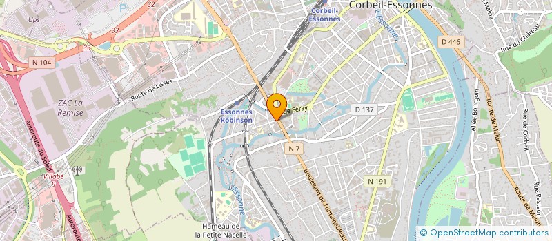localisation de l'entreprise BURGER DRIVE 91 à CORBEIL-ESSONNES