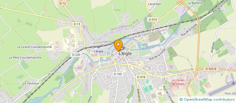 localisation de l'entreprise BURGER (ET) CO L'AIGLE à L'AIGLE