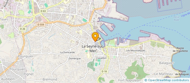 localisation de l'entreprise BURGER FOLIES à LA SEYNE-SUR-MER