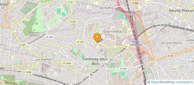 localisation de l'entreprise BURGER FONTENAY à FONTENAY-SOUS-BOIS
