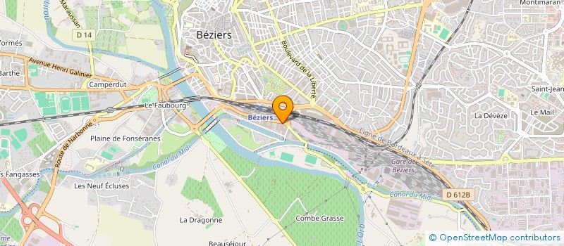 localisation de l'entreprise BURGER GM à BEZIERS