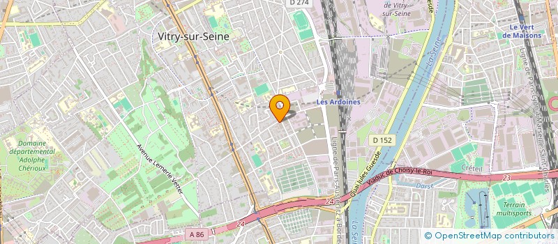 localisation de l'entreprise BURGER HOUSE 94 à VITRY-SUR-SEINE