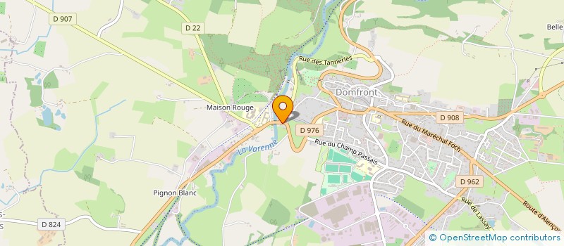 localisation de l'entreprise BURGER'PIZ à DOMFRONT EN POIRAIE