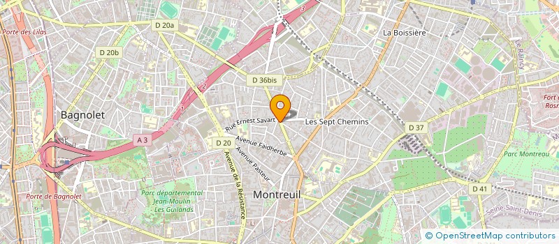 localisation de l'entreprise BURGER PLUS  MONTREUIL