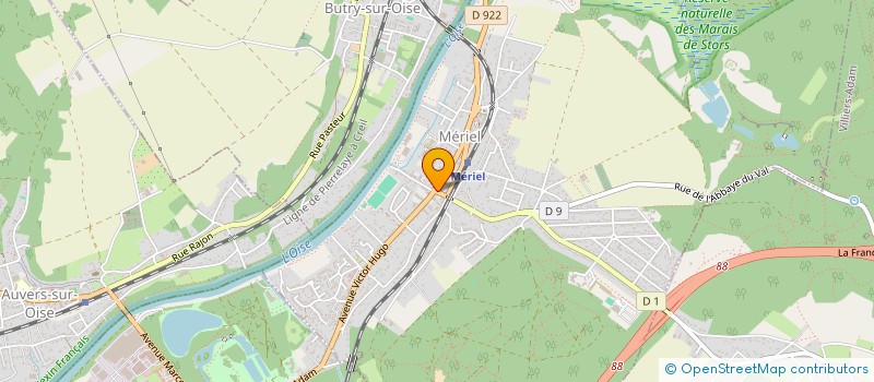 localisation de l'entreprise BURGER'S WOK  MERIEL