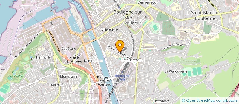 localisation de l'entreprise BURGER STREET à BOULOGNE-SUR-MER