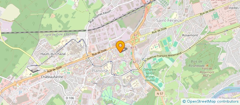 localisation de l'entreprise BURGER STYL à BESANCON
