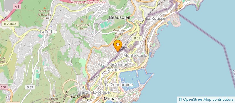 localisation de l'entreprise BURGER TIMES à BEAUSOLEIL